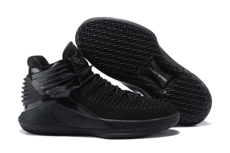 Women Jordan 32 All Black Shoes